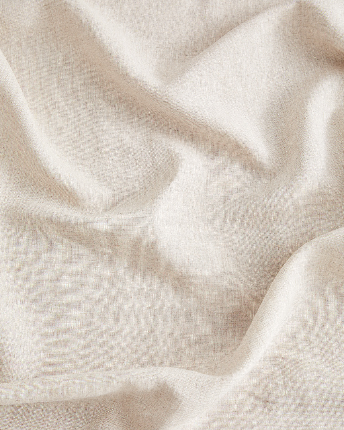100% French Flax Linen Ruffle Edge Duvet Set- Natural Oat
