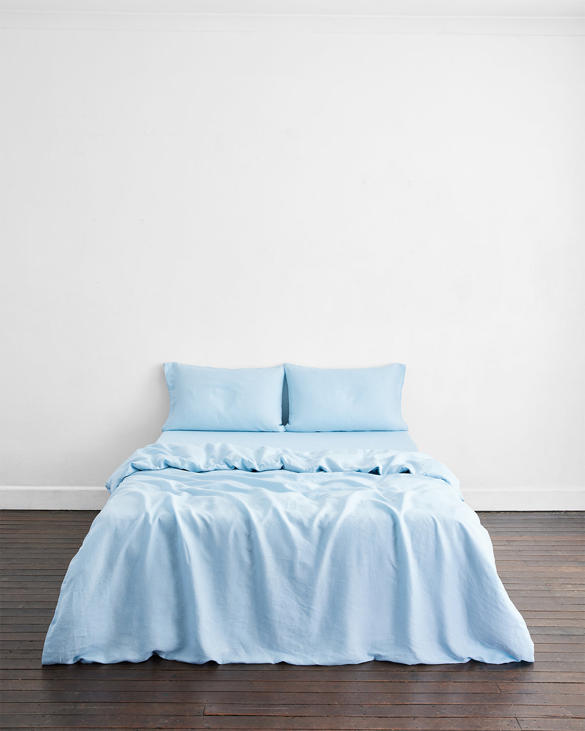 100% French Linen Pillowcase Pair- Midnight