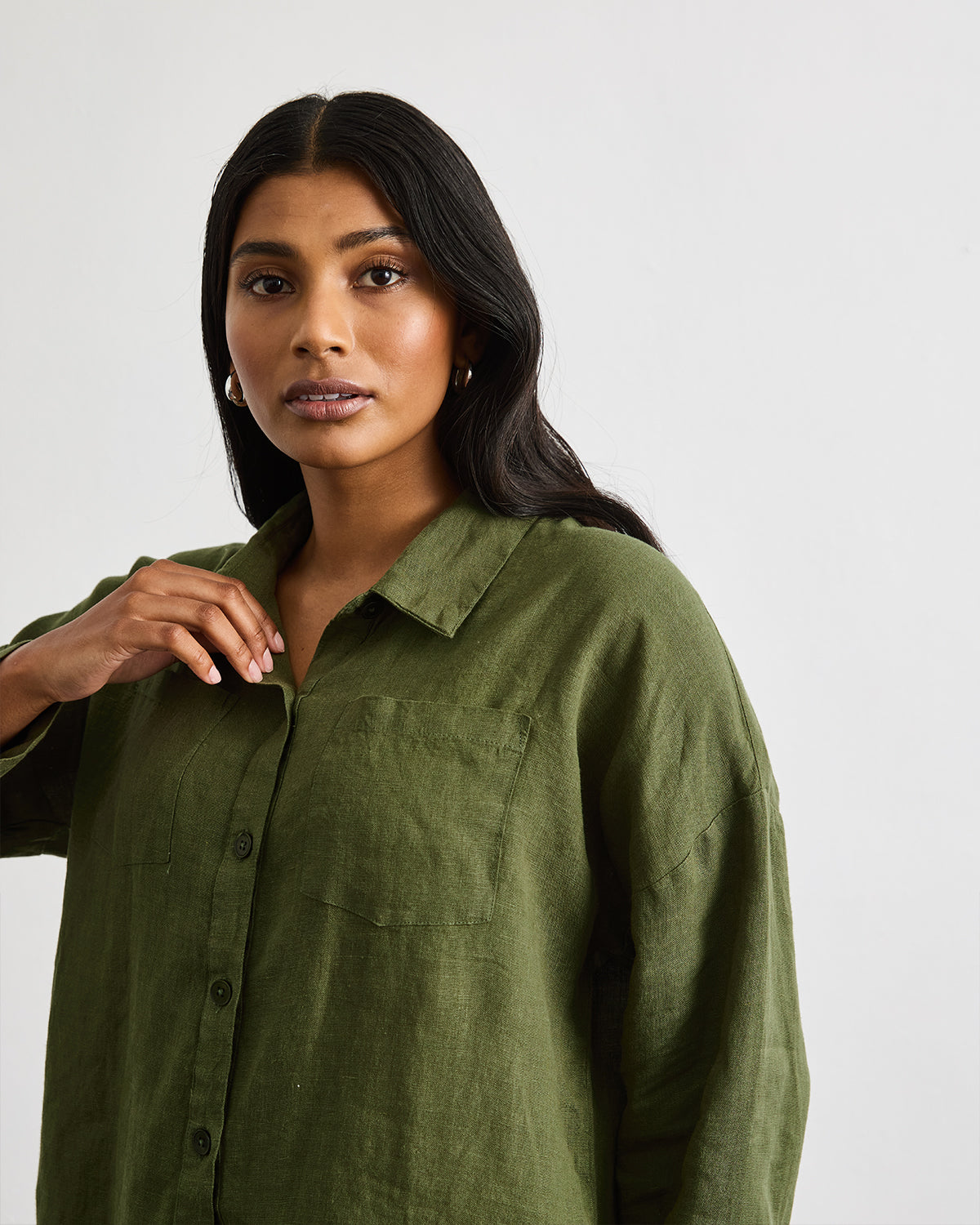 Long Lounge Set in Olive - Main Image