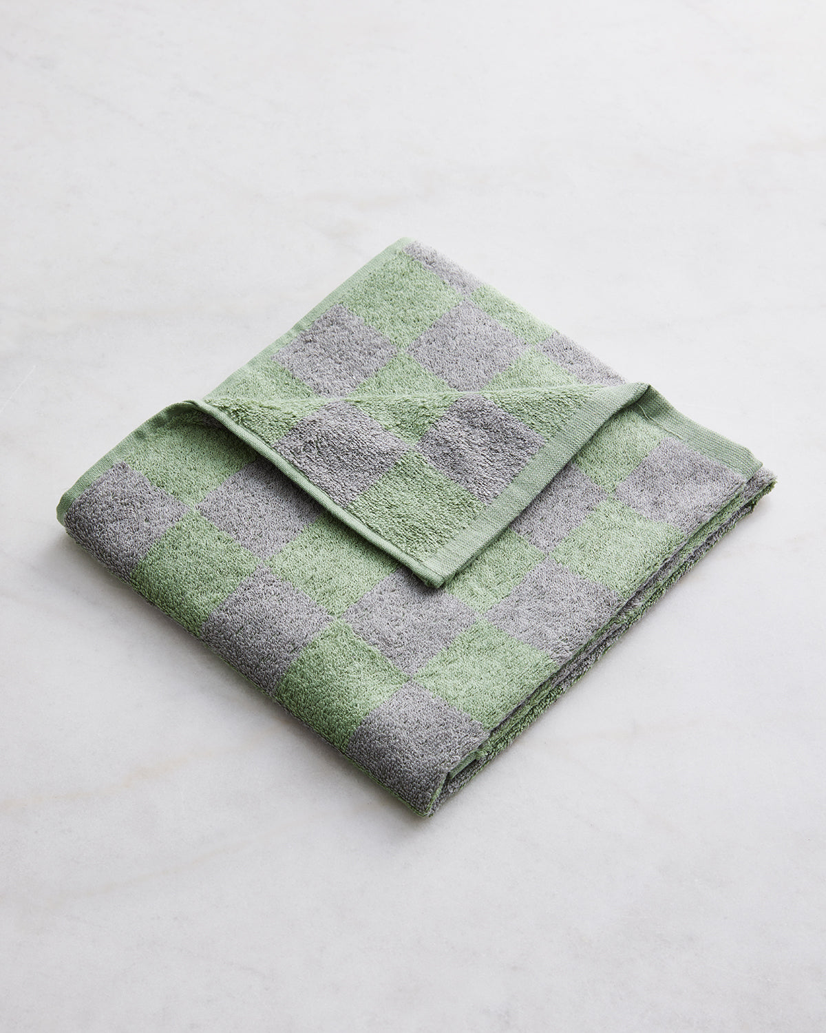 Pistachio Green Linen Waffle Towel SET / Hand, Face, Body Linen