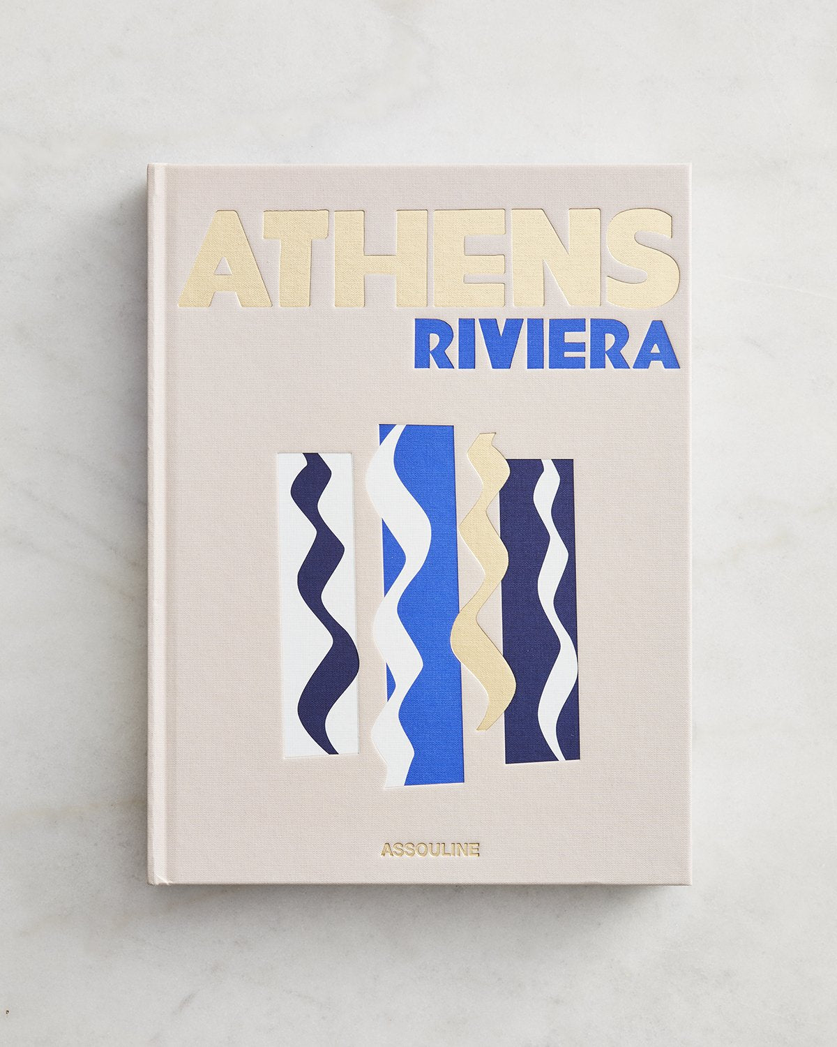 Athens Riviera fashion ASSOULINE Book HARDCOVER Like New Cream Anthropologie