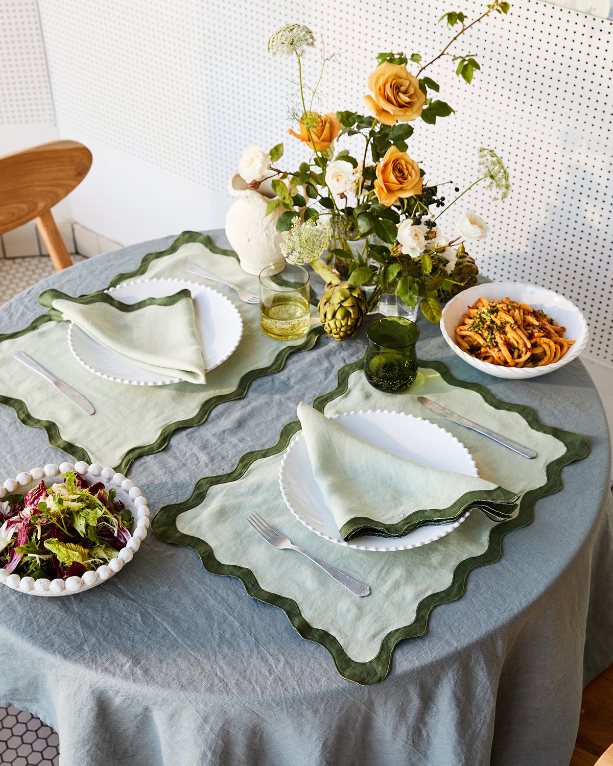 Linen Cloth Table Placemats in Various Colors and Sizes