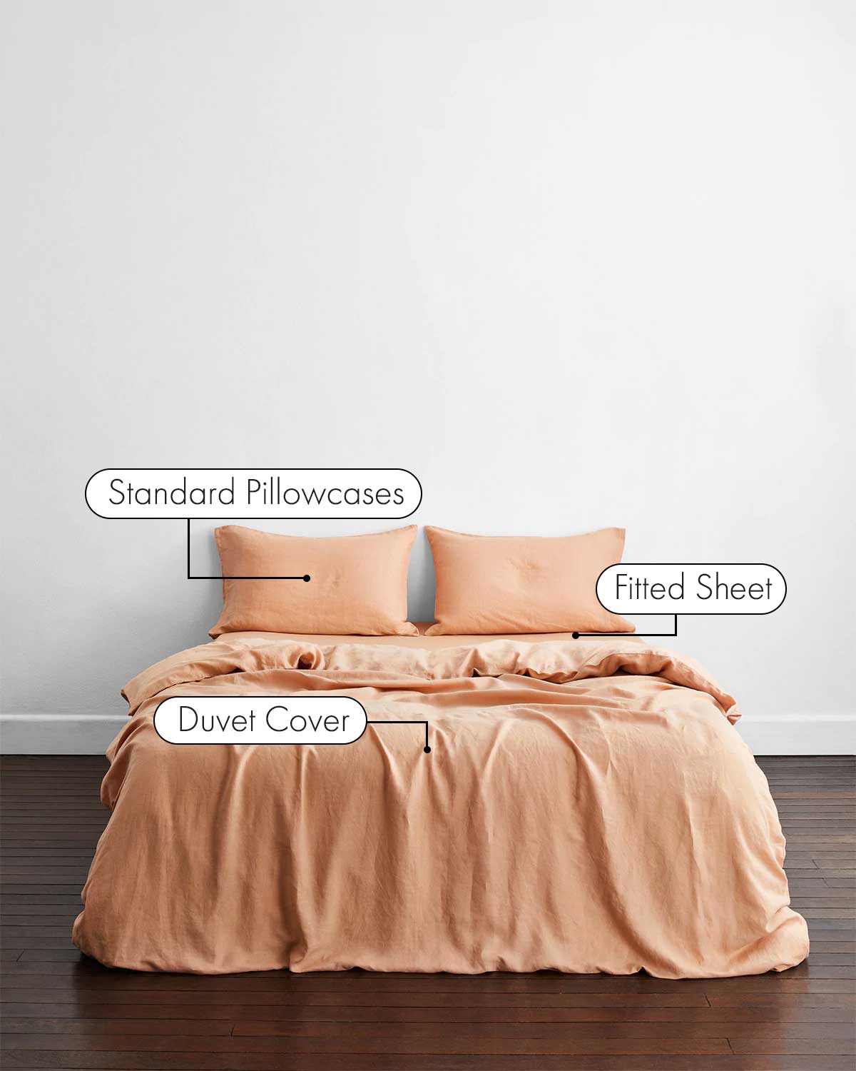 Terracotta Flax Linen Quilt Cover Set  Bed Linen Sets Online – Bed Threads
