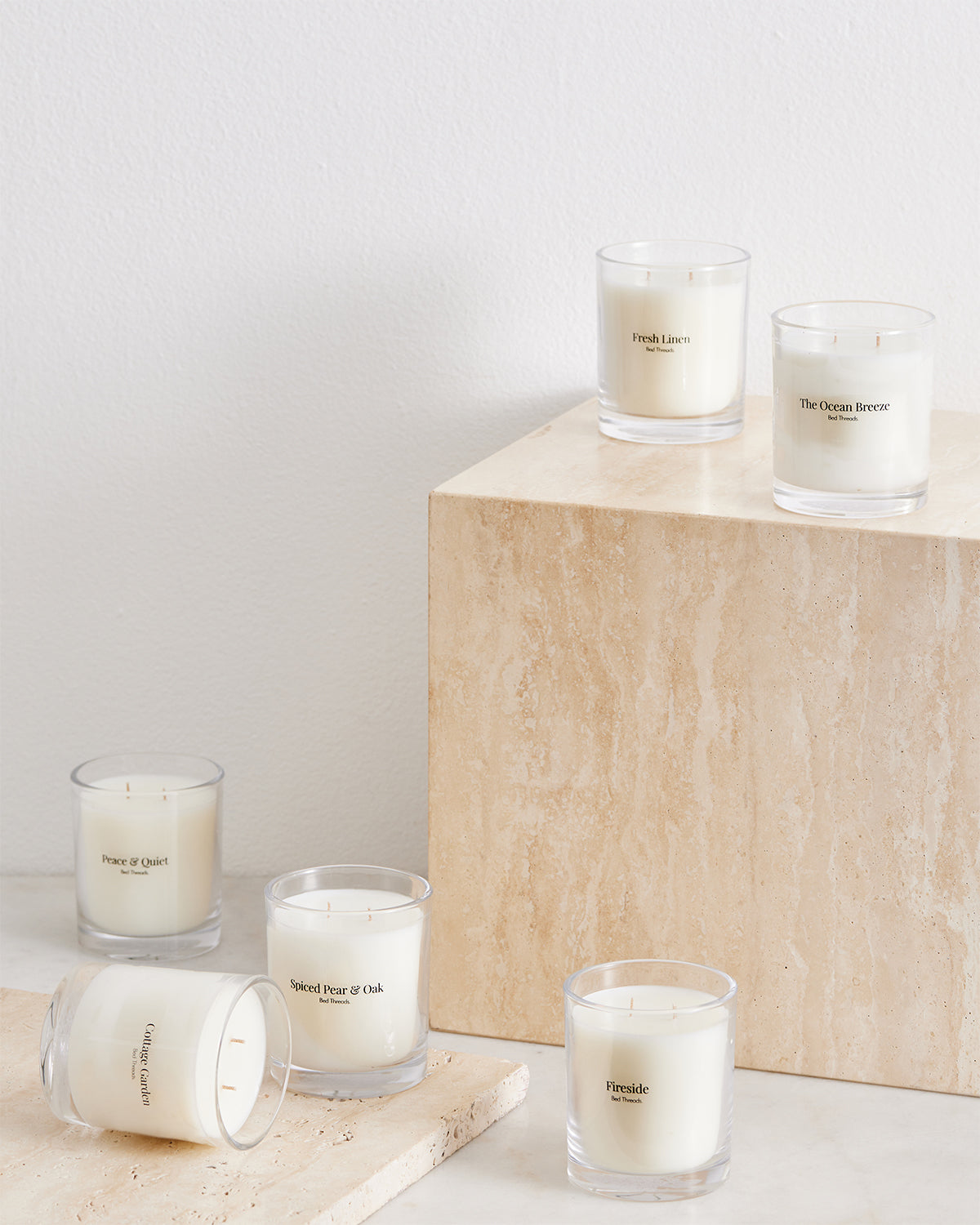 Fresh Linen Pillar Candle - 3 x 4