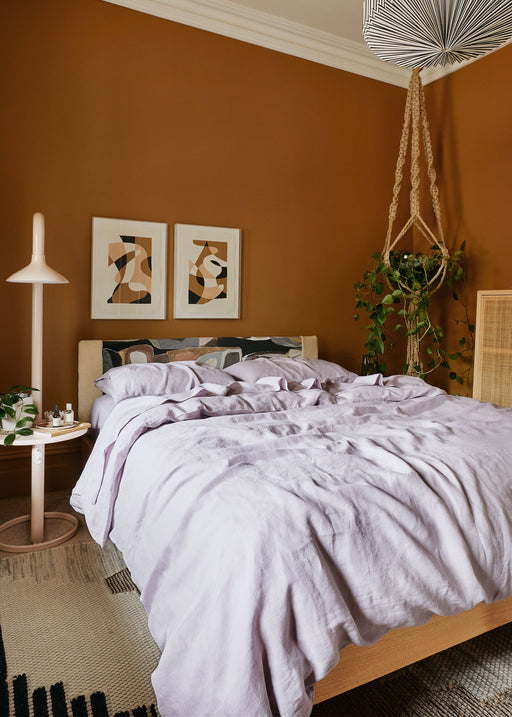 8 Alluring Bedrooms Featuring Our Lilac Linen Sheets