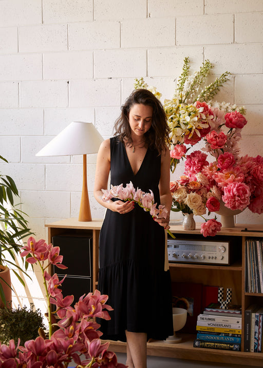 Florist Gina Lasker’s Home Meets Workspace Is Blooming with Color and Charm