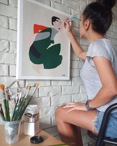 How Amber Kingi Transitioned From an Office Job to a Full-Time Artist