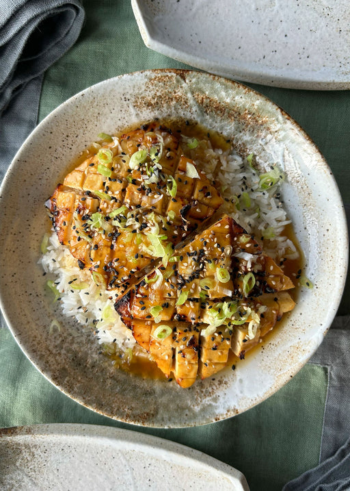 This Easy Tofu Steak With Sticky Orange Sauce and Rice Will Elevate Your Mid-Week Dining