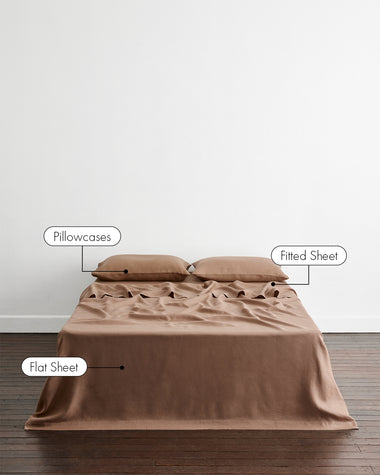 Portobello 100% French Flax Linen Sheet Set