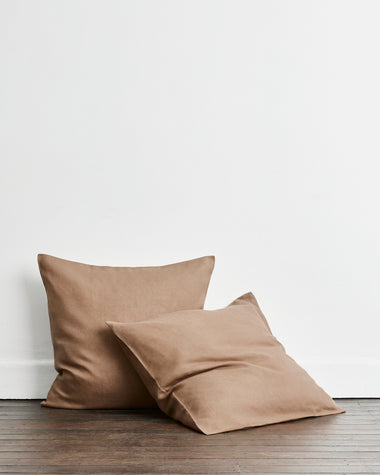 Portobello 100% French Flax Linen European Pillowcases (Set of Two)