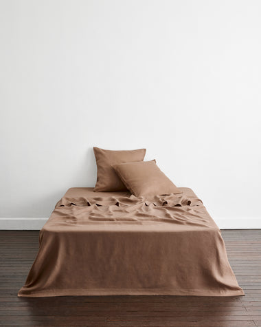 Portobello 100% French Flax Linen European Pillowcases (Set of Two)