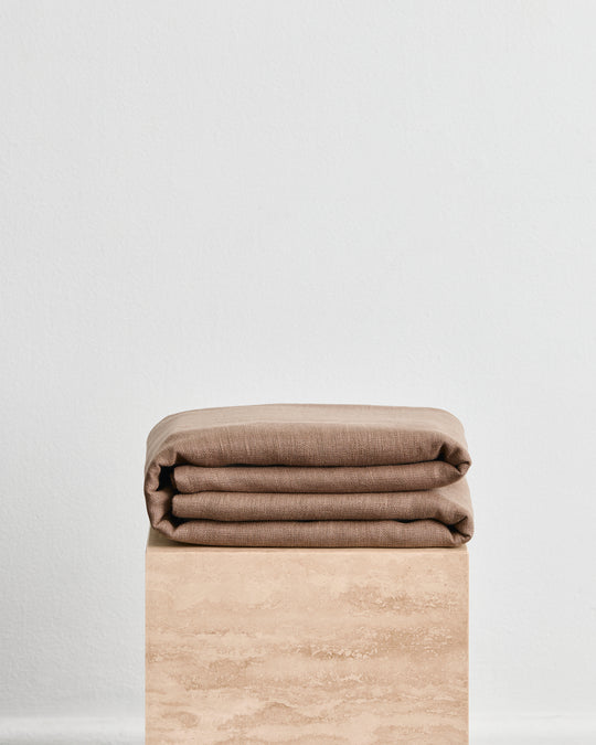 Portobello 100% French Flax Linen Throw