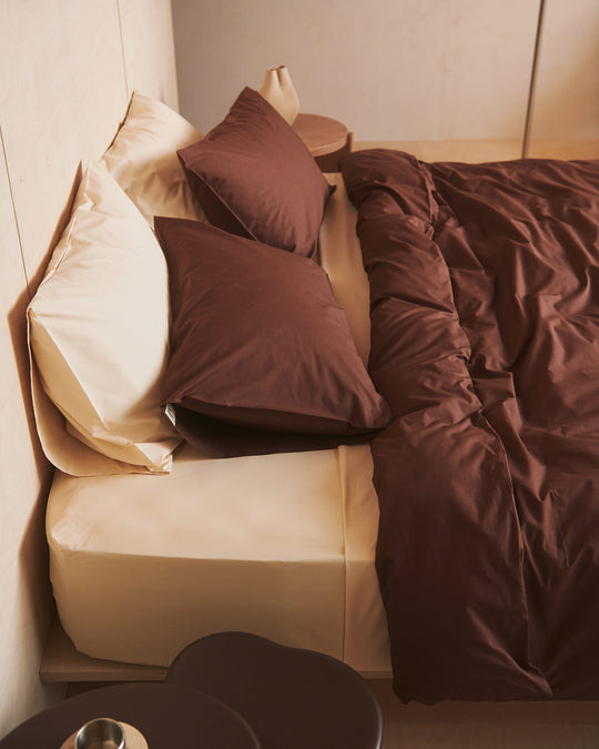 Espresso & Vanilla 100% Organic Cotton Percale Bedding Bundle