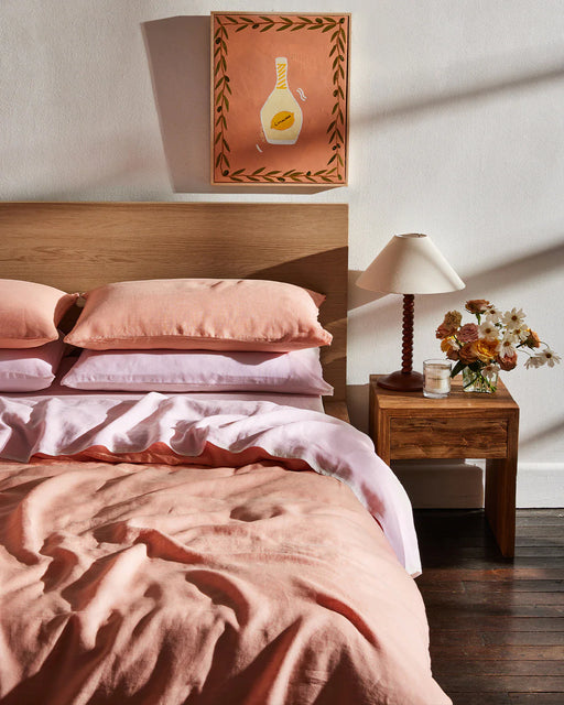 Rosewater 100% French Flax Linen Sheet Set