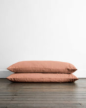 Hazelnut 100% French Flax Linen Pillowcases (Set of Two) - view
