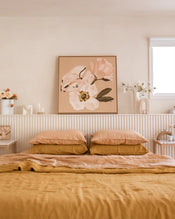 Turmeric & Terracotta 100% French Flax Linen Bedding Bundle - view