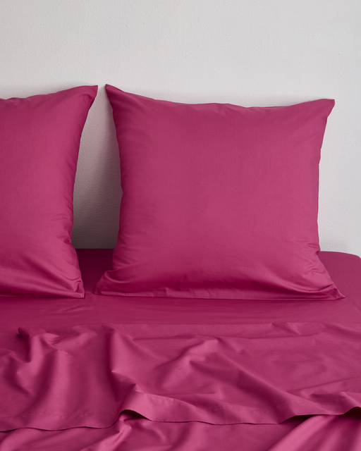 Berry Organic Cotton Percale European Pillowcases (Set of Two)