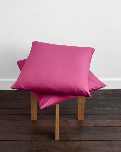 Berry Organic Cotton Percale European Pillowcases (Set of Two)