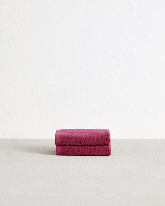 Berry 100% Cotton Terry Face Washers (Set of Two)