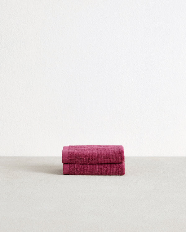 Berry 100% Cotton Terry Face Washers (Set of Two)