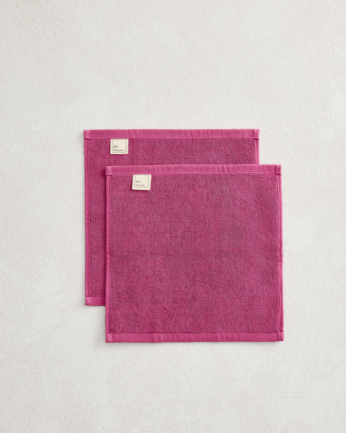 Berry 100% Cotton Terry Face Washers (Set of Two) – Bed Threads