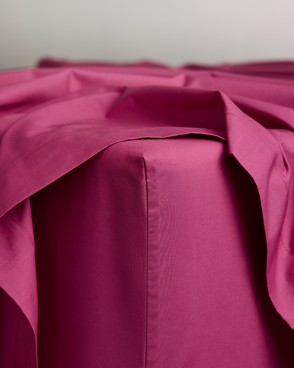 Berry 100% Organic Cotton Percale Fitted Sheet