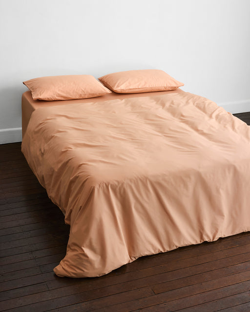 Butterscotch Organic Cotton Percale Duvet Cover