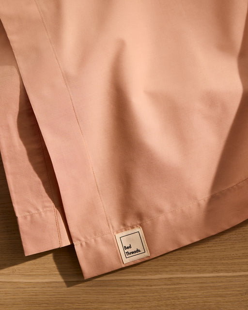 Butterscotch Organic Cotton Percale Flat Sheet