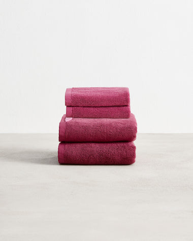 Berry 100% Cotton Terry Hand Towels & Face Washers Bundle