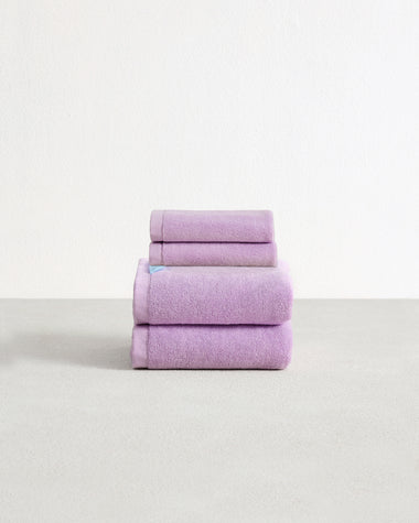 Violet 100% Cotton Terry Hand Towels & Face Washers Bundle