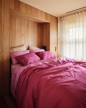 Berry, Bubblegum & Oyster 100% Organic Cotton Percale Bedding Bundle - view