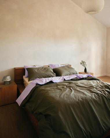 Eucalyptus 100% Organic Cotton Percale Duvet Cover