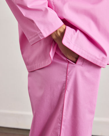 Bubblegum & Berry Piped Long Sleep Set