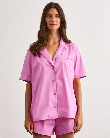 Bubblegum & Berry Piped Short Sleep Set