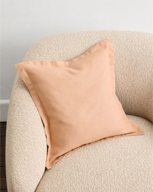 Terracotta 100% French Flax Linen Cushion Cover