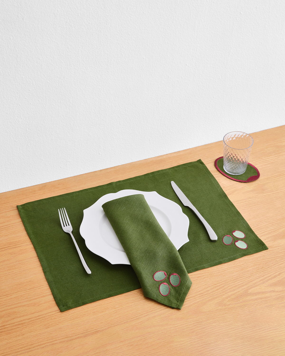 Les Fruits Olive Napkins (Set of Four)