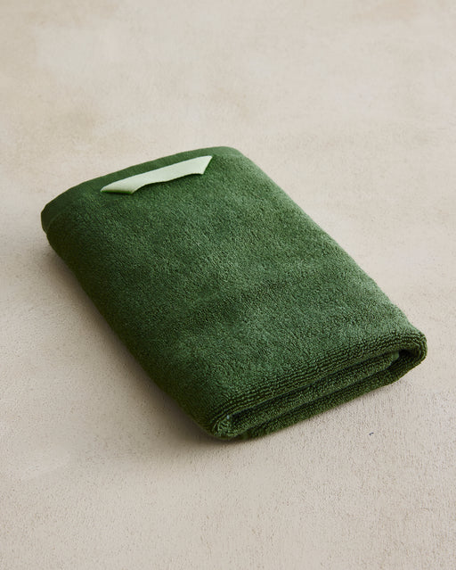Moss Cotton Terry Hand Towel