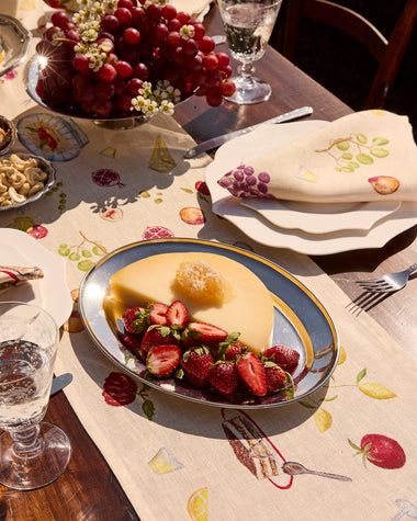 La Tavola 100% French Flax Linen Table Runner