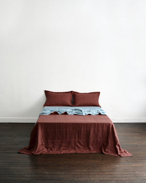 Cacao & Lagoon Two-Tone Quilt