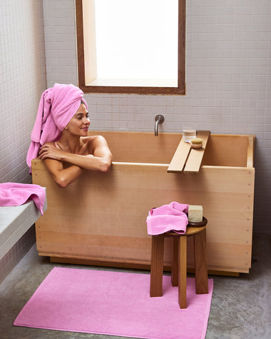 Bubblegum 100% Cotton Terry Bath Sheet