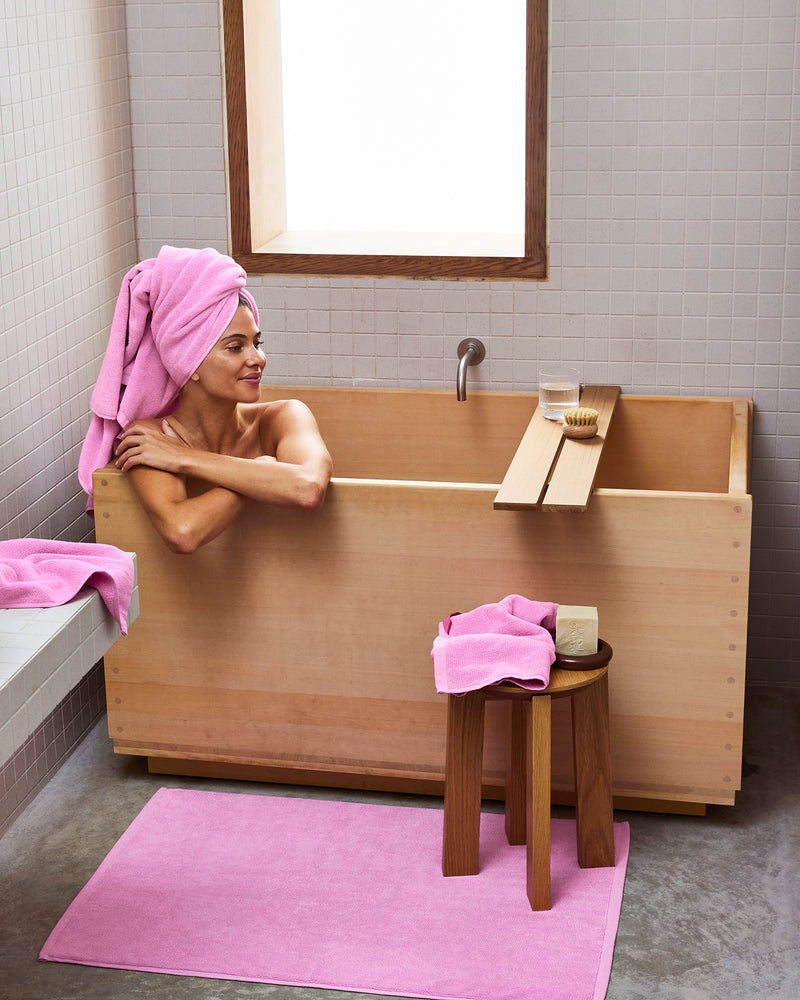 Bubblegum 100% Cotton Terry Bath Sheets (Set of Two)