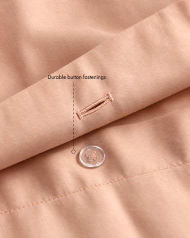 Butterscotch 100% Organic Cotton Percale Duvet Cover