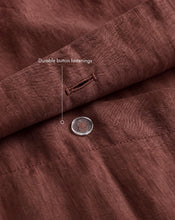 Cacao 100% French Flax Linen Duvet Cover - view