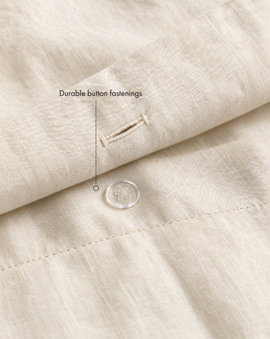 Crème 100% French Flax Linen Duvet Cover
