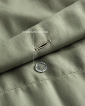 Eucalyptus 100% Organic Cotton Percale Duvet Cover - view
