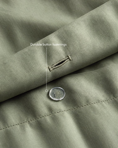 Eucalyptus 100% Organic Cotton Percale Duvet Cover