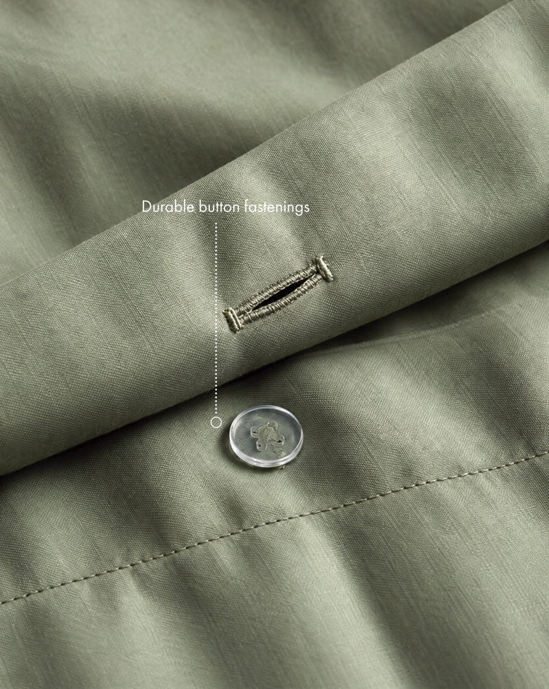 Eucalyptus 100% Organic Cotton Percale Duvet Cover