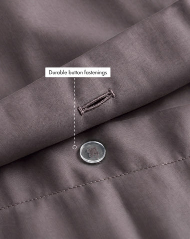 Graphite 100% Organic Cotton Duvet Cover