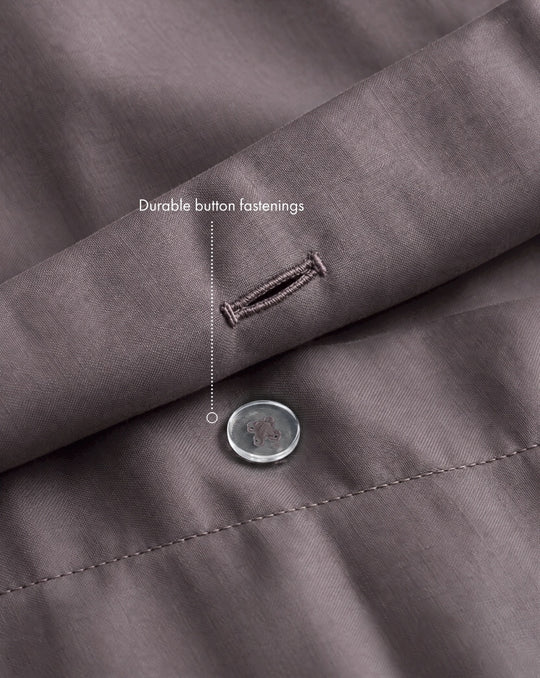Graphite 100% Organic Cotton Duvet Cover