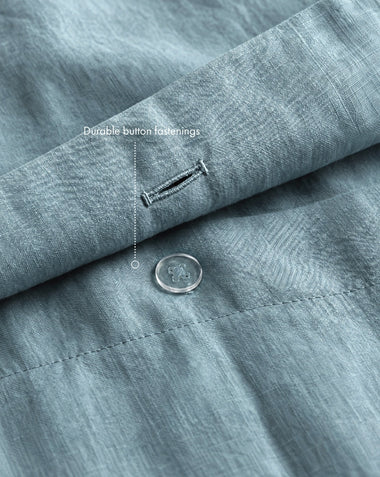 Lagoon 100% French Flax Linen Duvet Cover